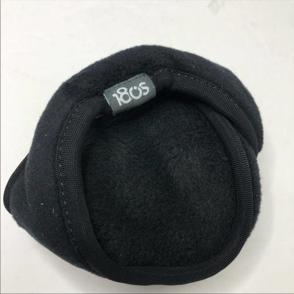180s NEW Men Tec Fleece Behind The Head Ear Warmer Black One Size Winter Snow - Picture 8 of 13